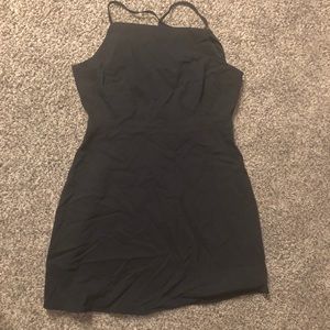 Black Razor Back Spaghetti Strap Dress Forever 21